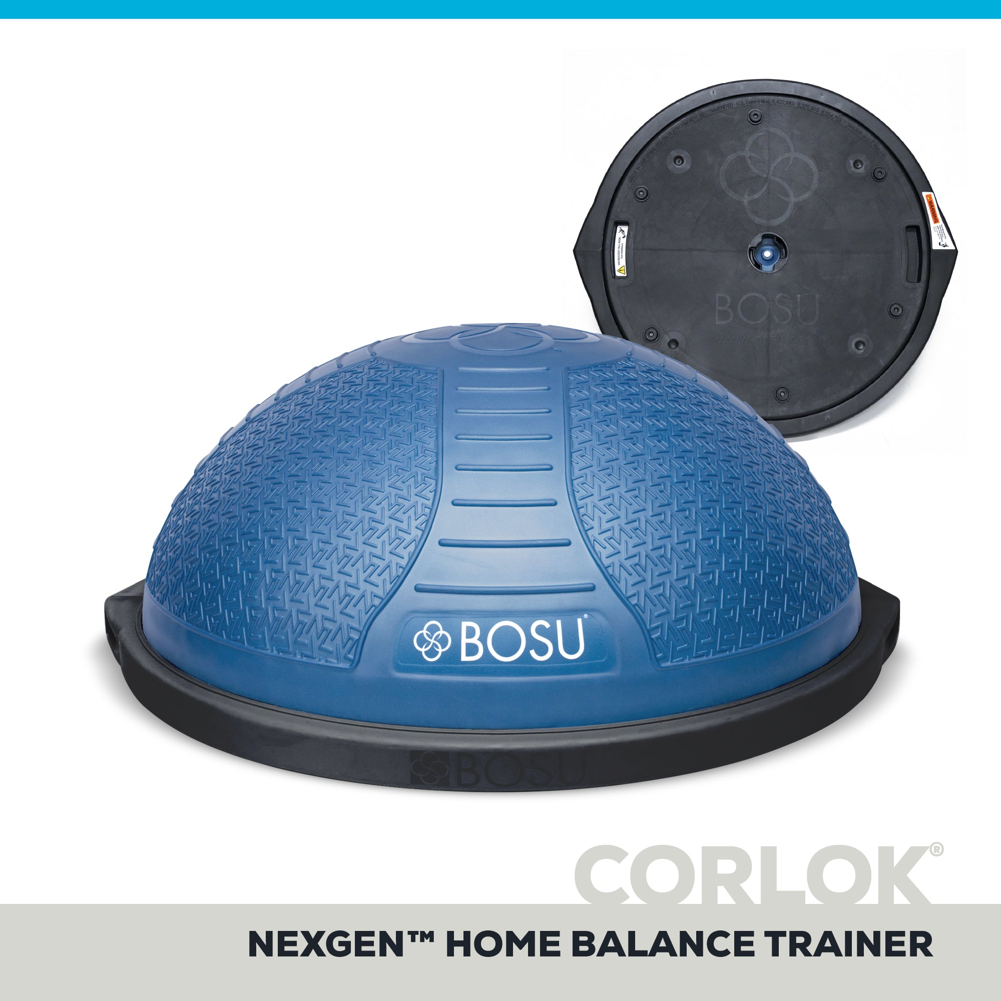 bosu-corlok-nexgen-home-balance-trainer-plateforme-athletic-bundle image 3