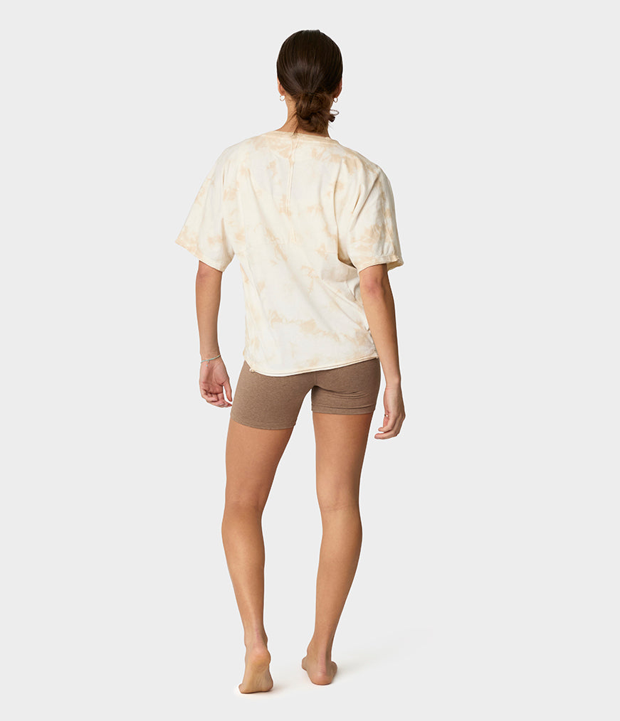 manduka-connection-t-shirt-femme-coton-bio-crop image 3