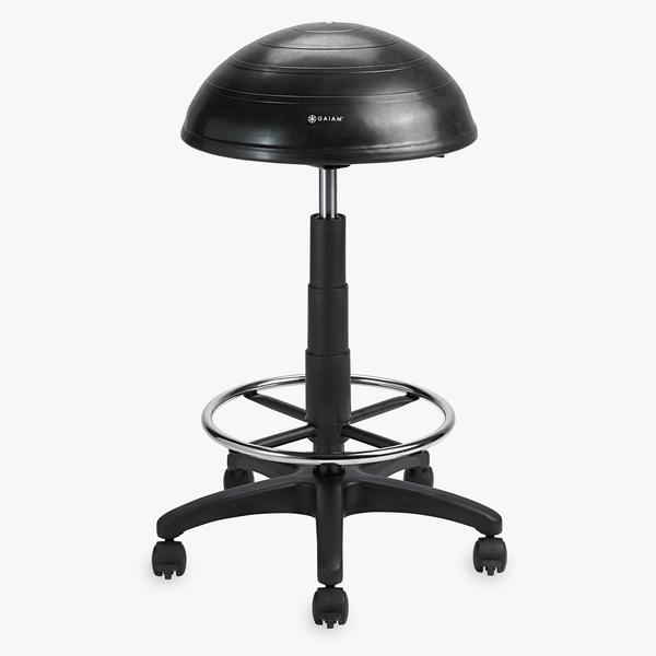gaiam-high-rise-balance-ball-stool-tabouret-ballon-r-glable image 1