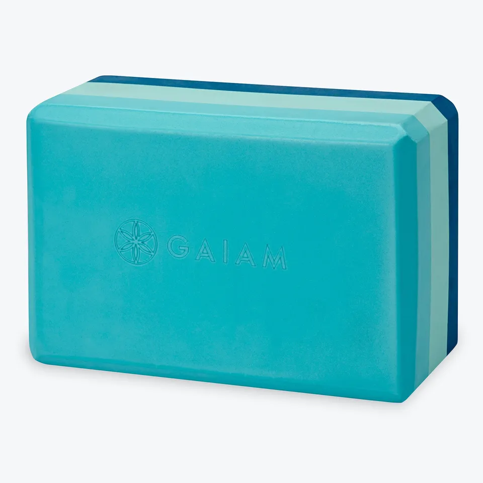 gaiam-brique-de-yoga-tri-color image 1