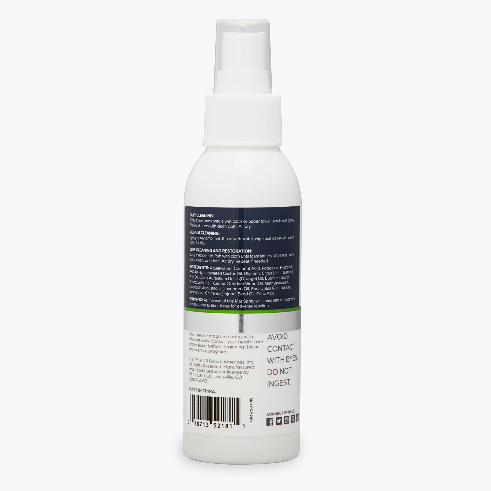 gaiam-yoga-mat-wash-spray-nettoyant-tapis-de-yoga-118-ml image 2