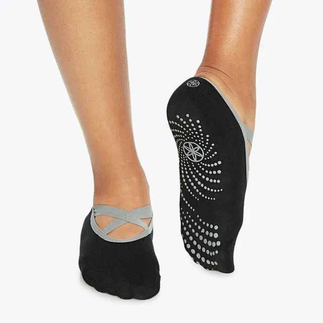 gaiam-grippy-chaussettes-yoga-barre-antid-rapantes-femme image 1