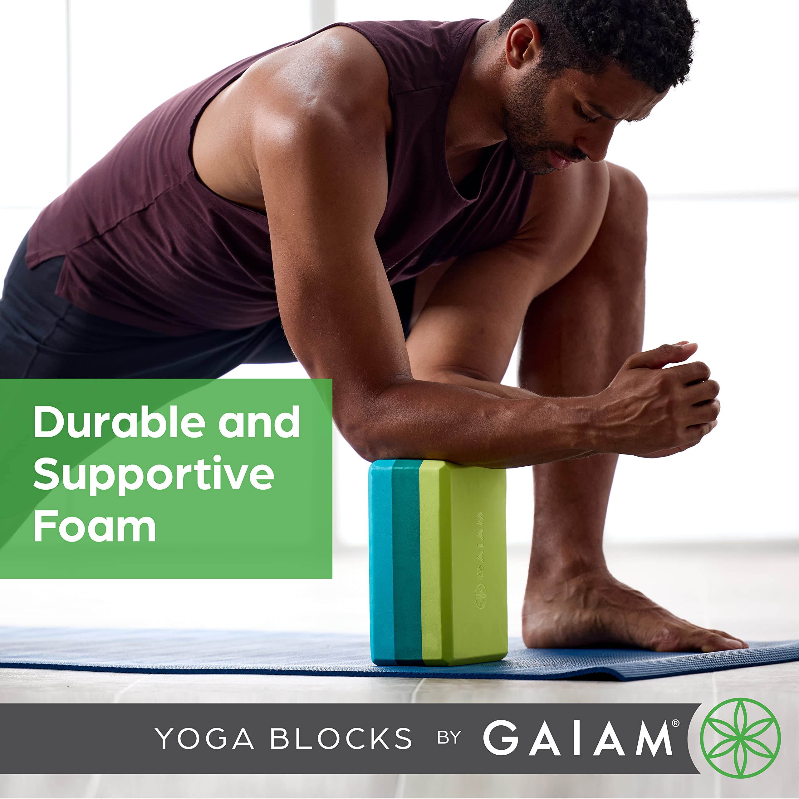 gaiam-bloc-de-yoga-mousse-eva-antid-rapant-22-9-x-15-2-x-10-2-cm image 4