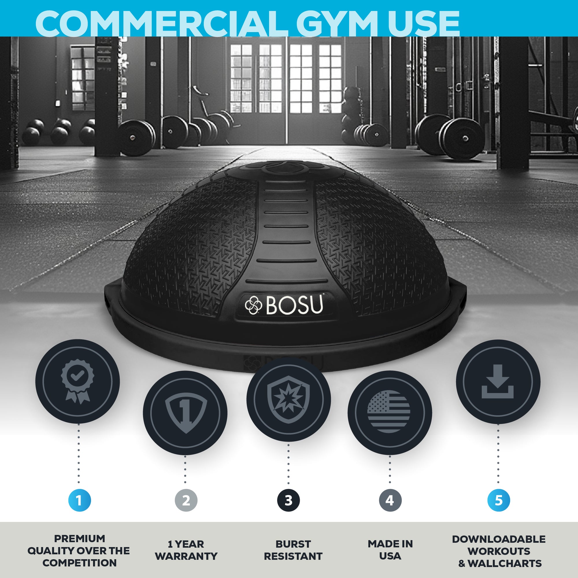 bosu-nexgen-pro-balance-trainer-d-me-textur-noir image 2