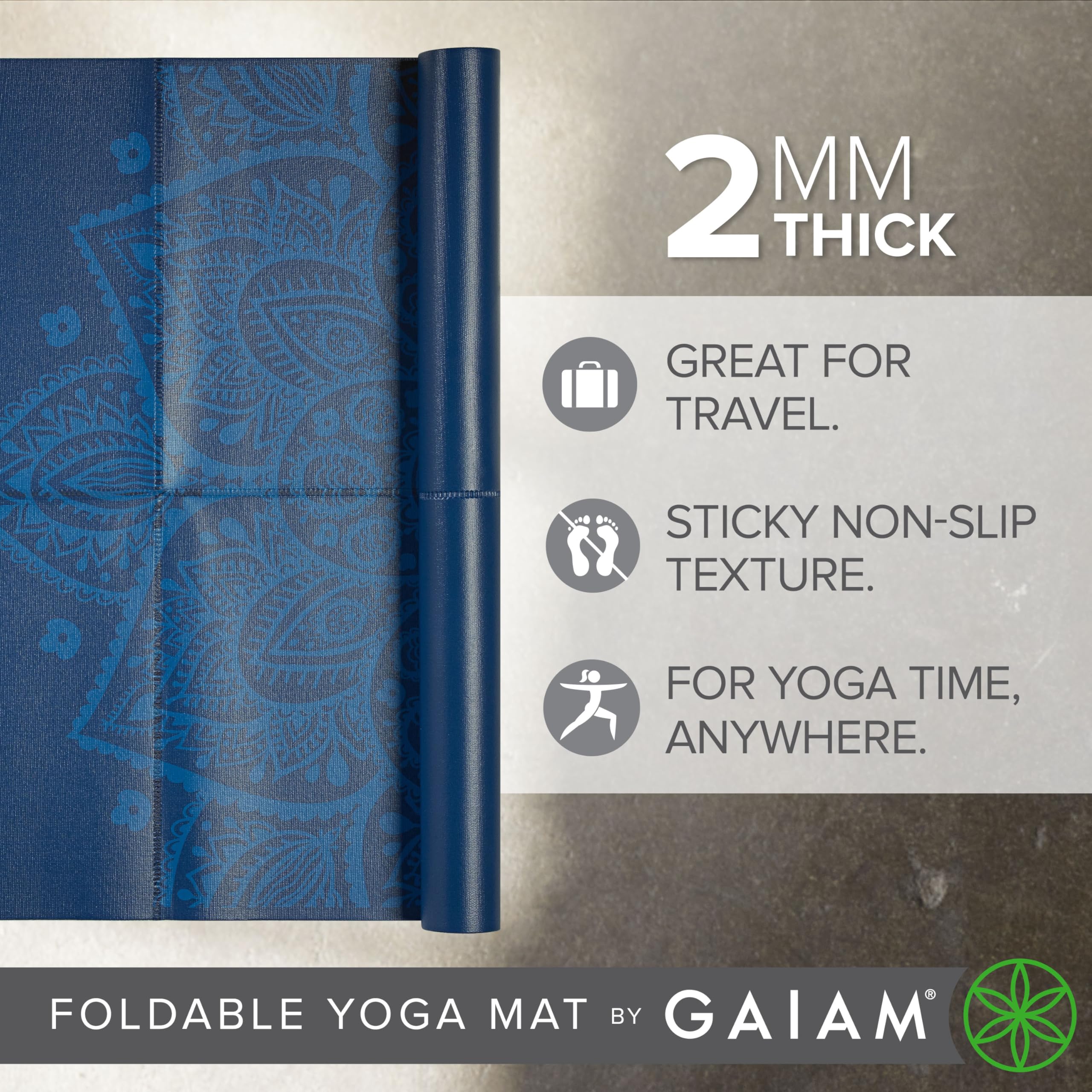 gaiam-tapis-de-yoga-pliable-voyage-2-mm-172-x-61-cm image 3
