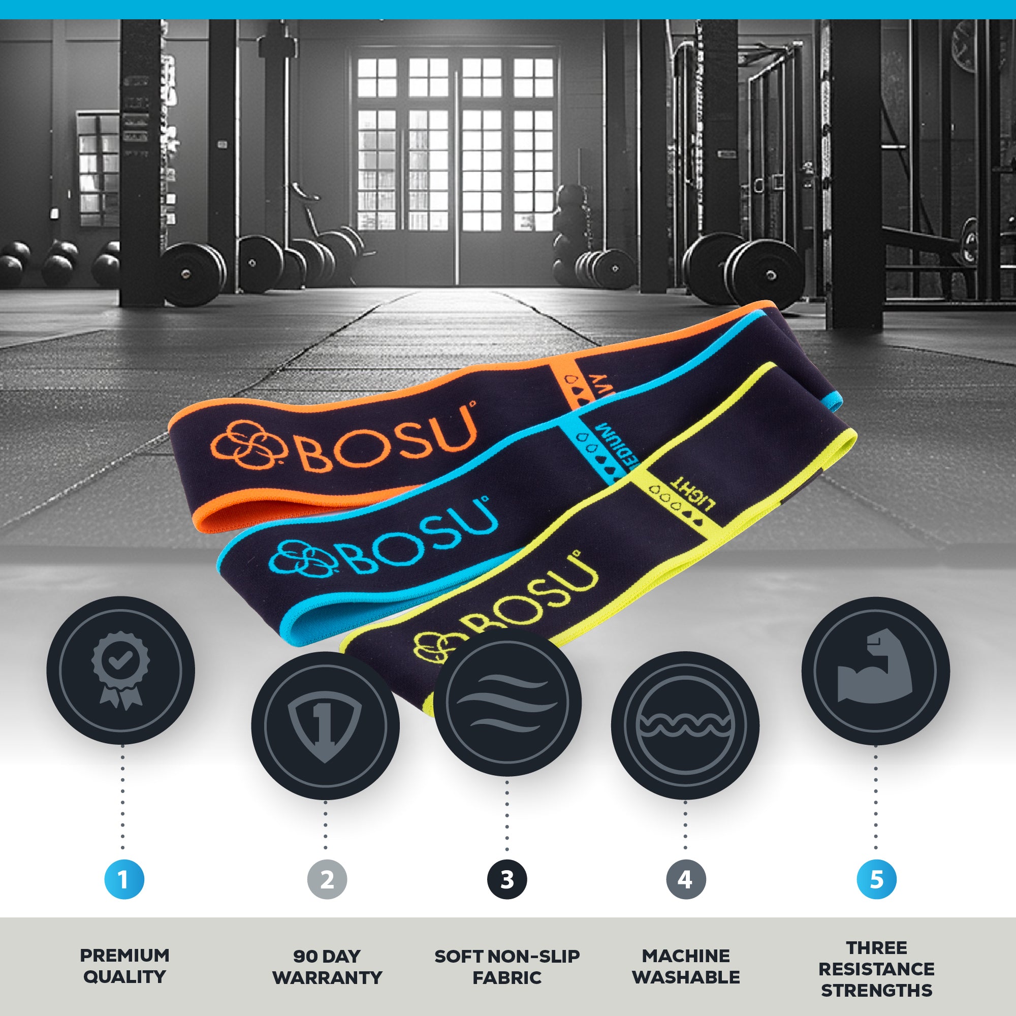 bosu-pro-balance-trainer-bandes-de-r-sistance-tissu-lot-de-3 image 3