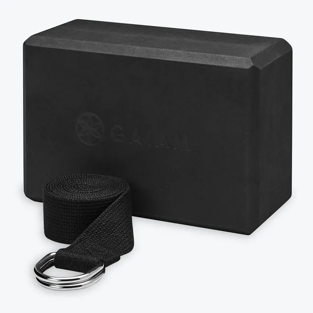 gaiam-block-strap-combo-kit-brique-yoga-sangle-6 image 1