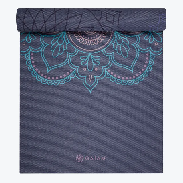 gaiam-premium-reversible-purple-illusion-tapis-de-yoga-6mm image 1