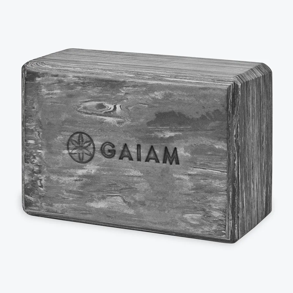 gaiam-marbled-yoga-block-bloc-de-yoga-en-mousse image 1