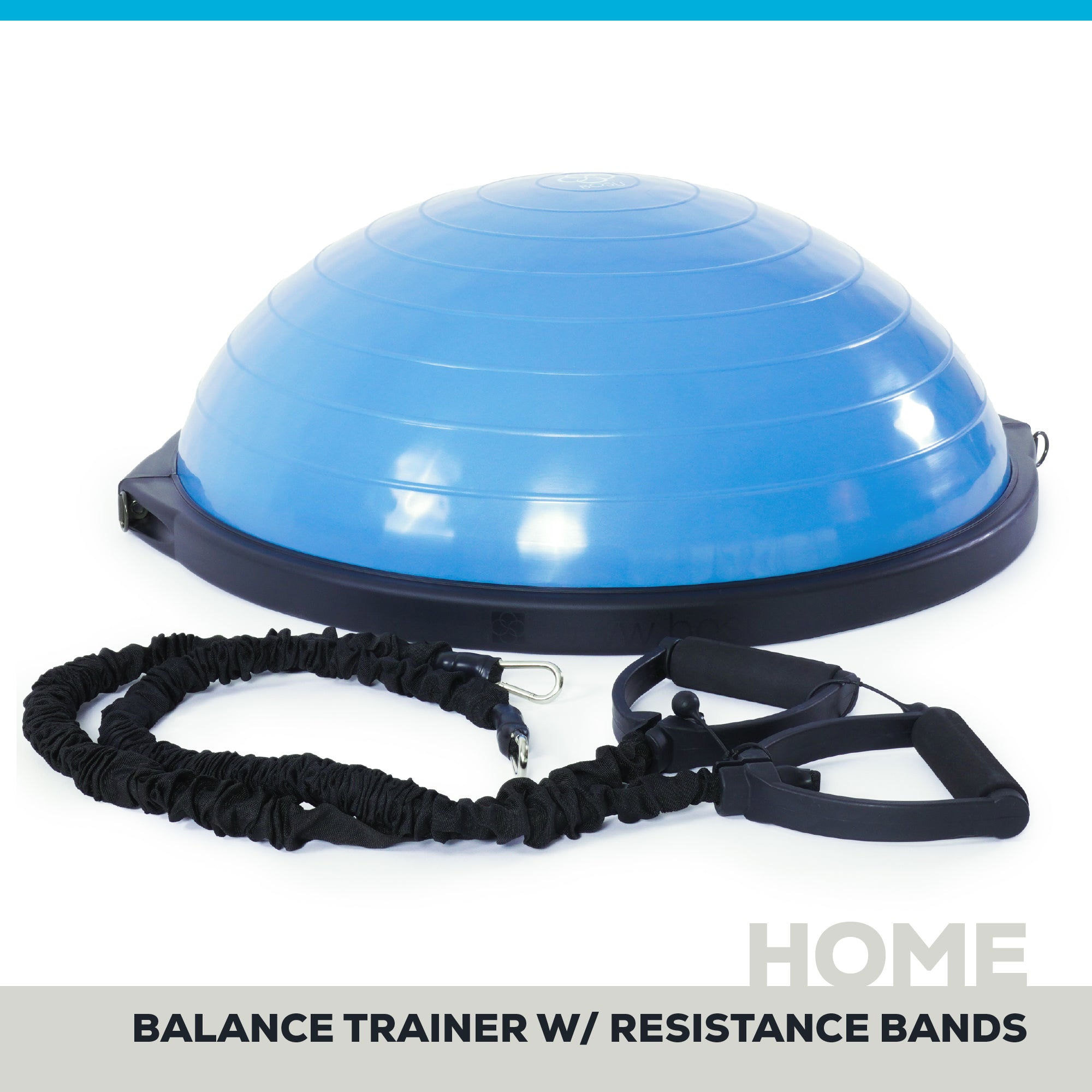 bosu-home-balance-trainer-avec-bandes-de-r-sistance image 1