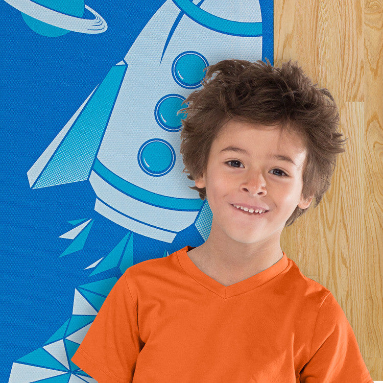 gaiam-kids-blue-rocket-tapis-de-yoga-enfant-4mm image 4