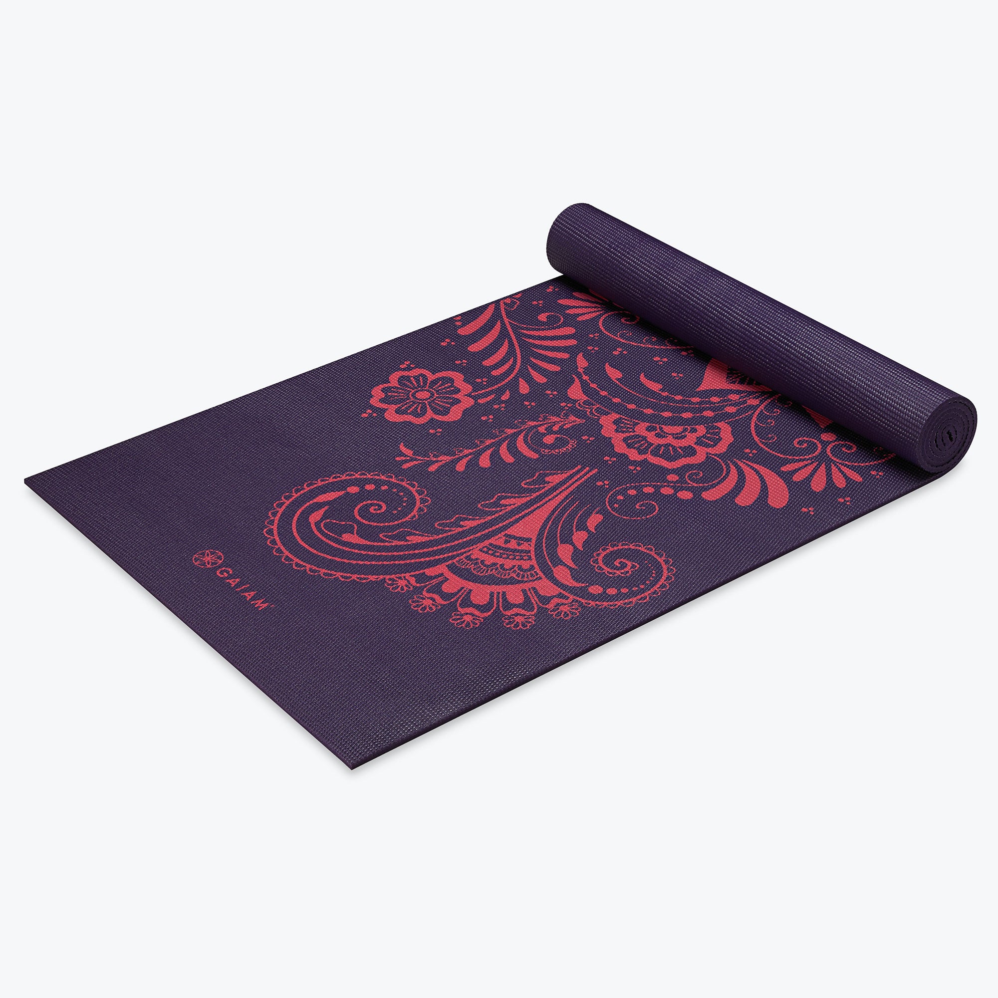 gaiam-premium-aubergine-swirl-yoga-mat-6mm-tapis-yoga-pais-172x61cm image 3