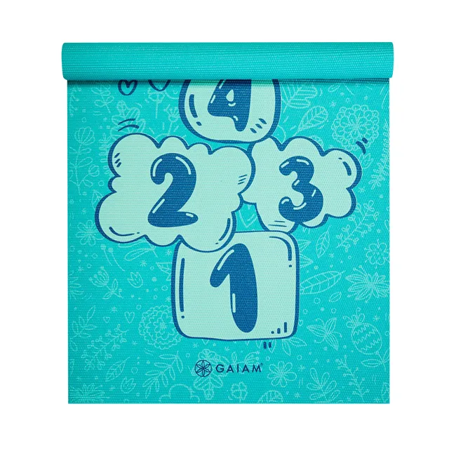 gaiam-kids-hopscotch-tapis-de-yoga-enfant-marelle-3mm image 1