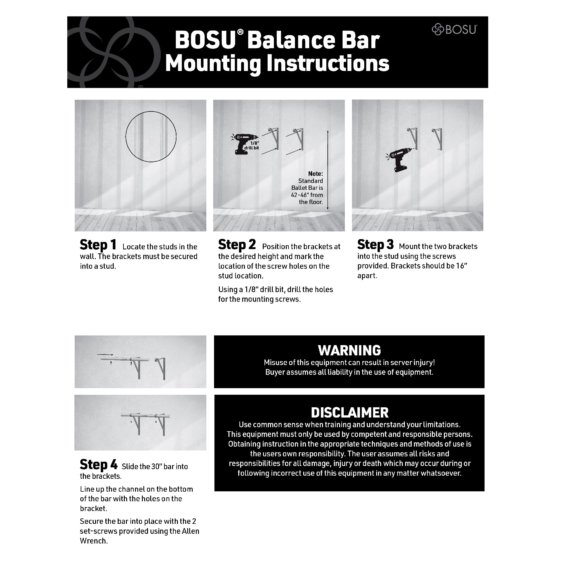 bosu-balance-bar-barre-d-appui-pilates-et-kin image 4