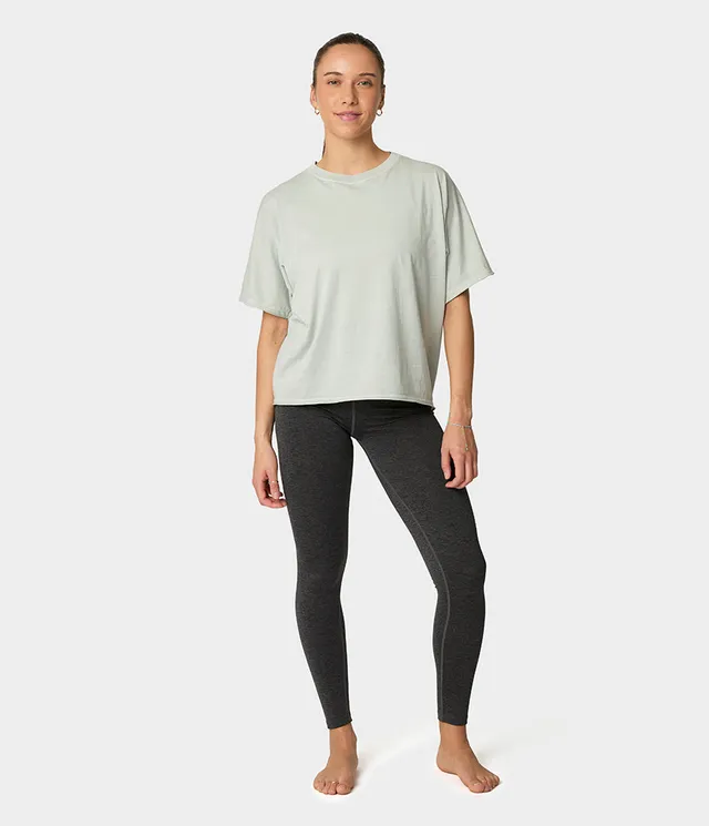 manduka-connection-t-shirt-femme-coton-bio-crop image 1