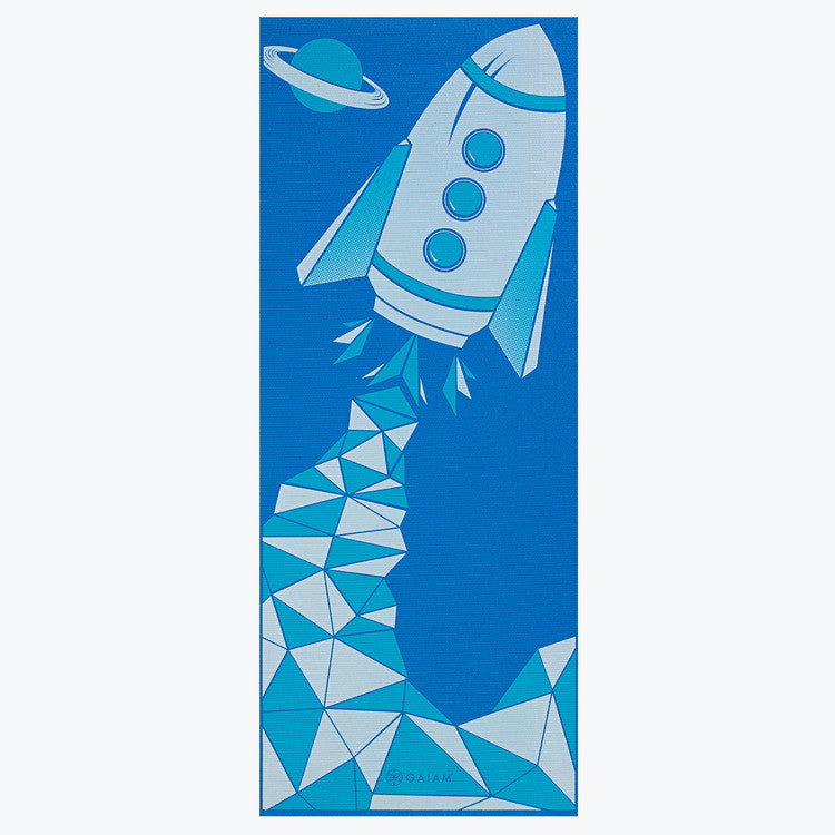gaiam-kids-blue-rocket-tapis-de-yoga-enfant-4mm image 2
