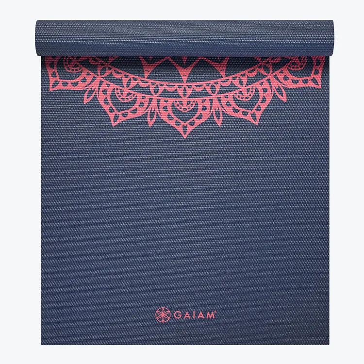 gaiam-tapis-de-yoga-navy-fleur-marrakesh-4mm-imprim image 1