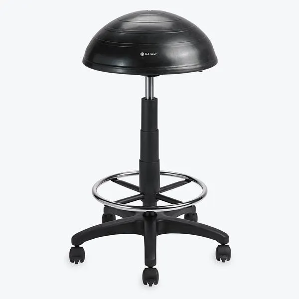 gaiam-high-rise-balance-ball-stool-tabouret-ballon-r-glable image 1