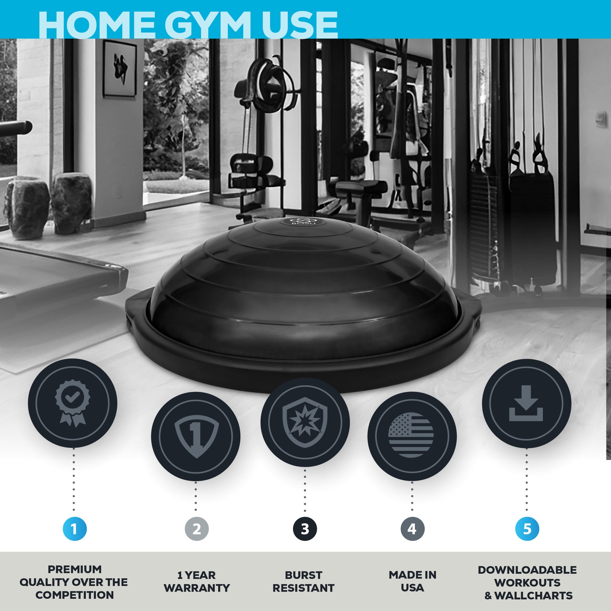 bosu-sport-balance-trainer-50cm-version-compacte-voyage image 2