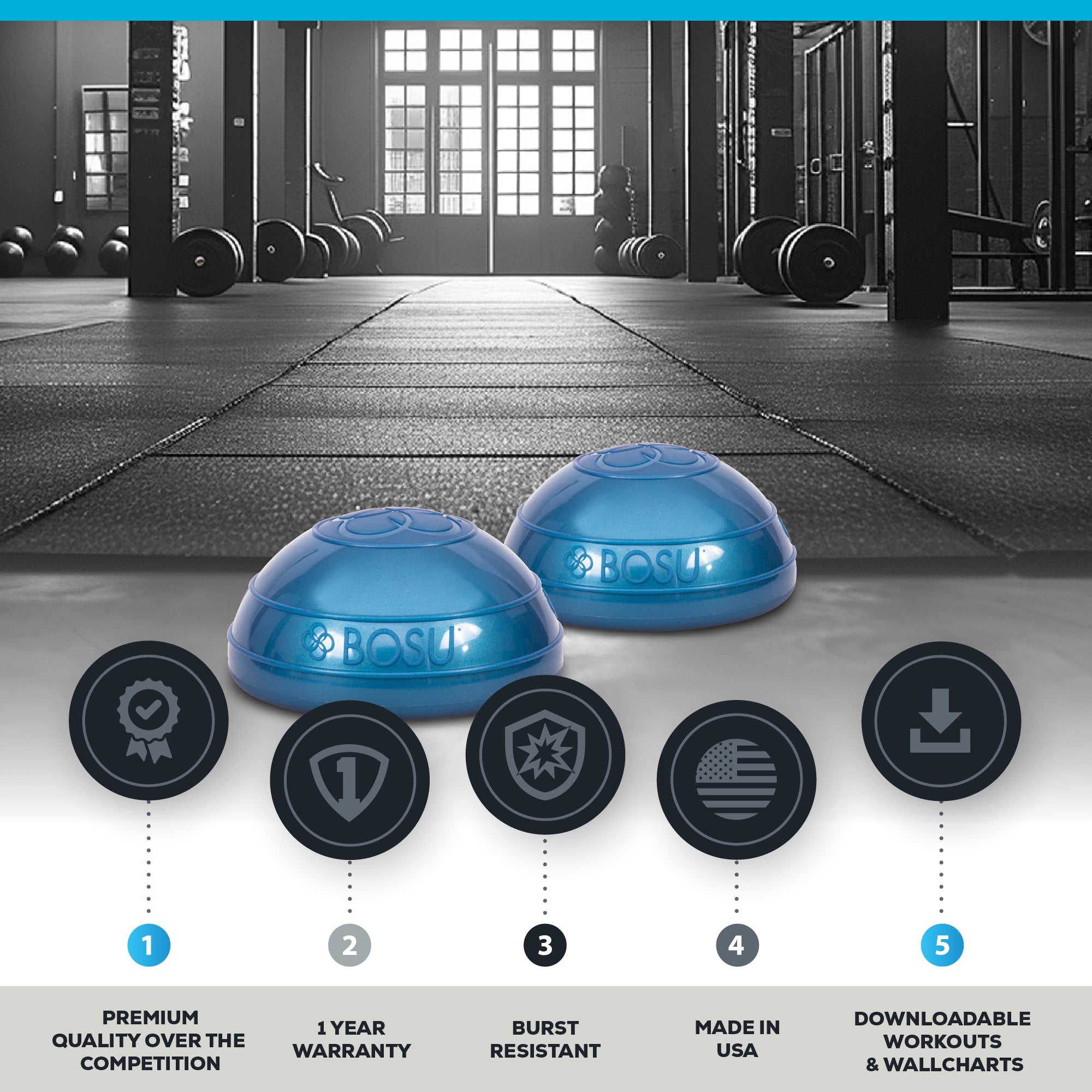 bosu-balance-pods-scratch-dent-6-5in-d-faut-cosm-tique image 4