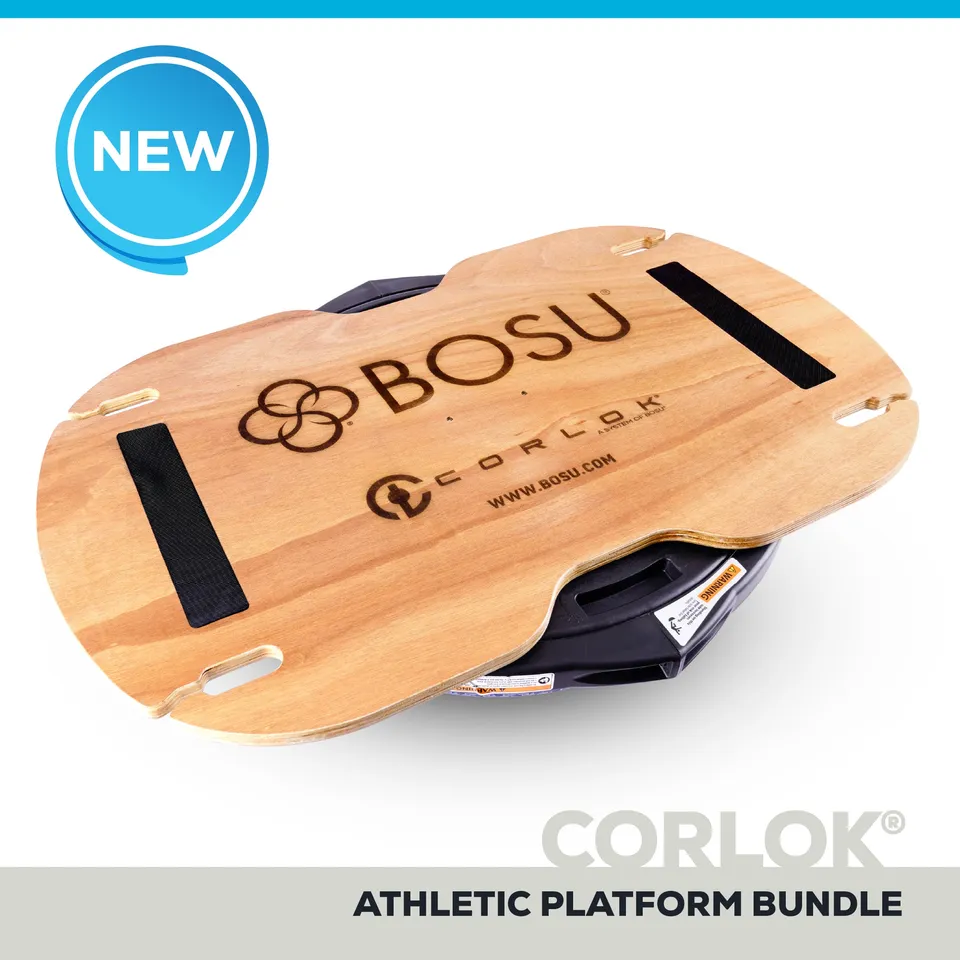 bosu-corlok-nexgen-home-balance-trainer-plateforme-athletic-bundle image 1