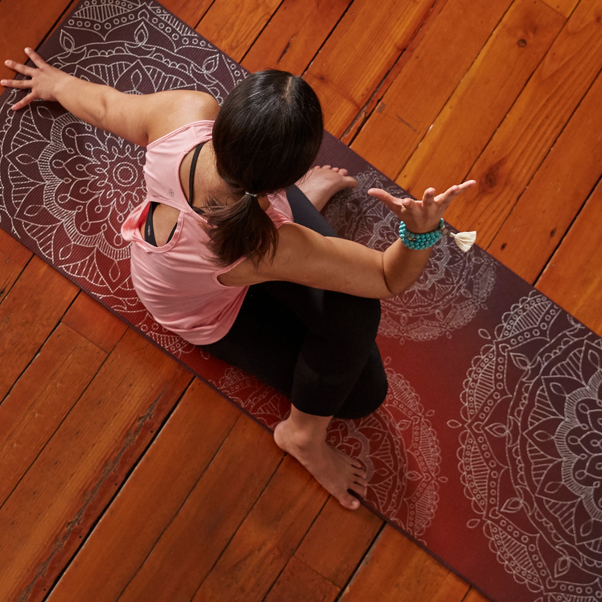 gaiam-premium-metallic-sunset-tapis-de-yoga-6mm image 5