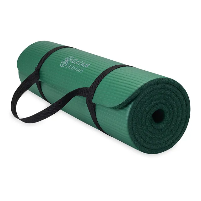 gaiam-essentials-tapis-de-yoga-pais-183-x-61-cm-avec-sangle image 1