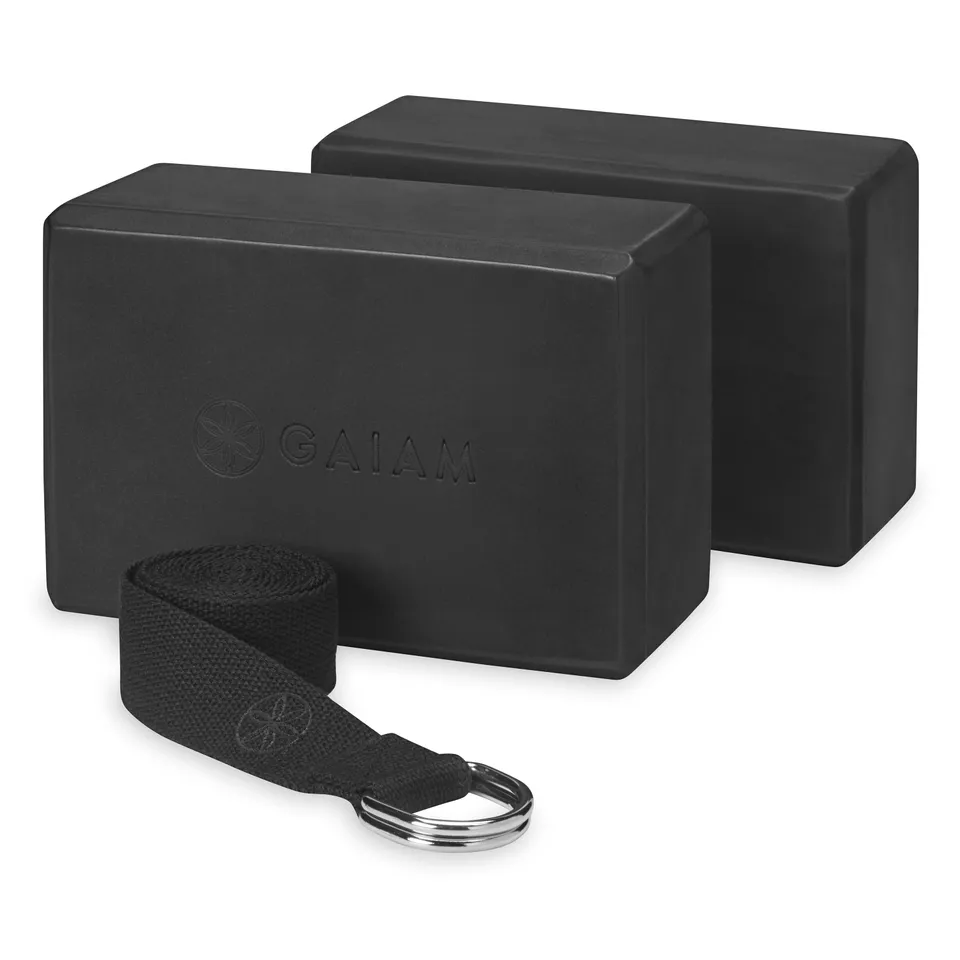 gaiam-block-strap-combo-2-pack-2-briques-sangle-8-pieds image 1