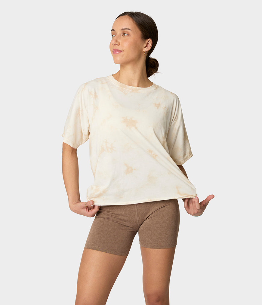 manduka-connection-t-shirt-femme-coton-bio-crop image 4