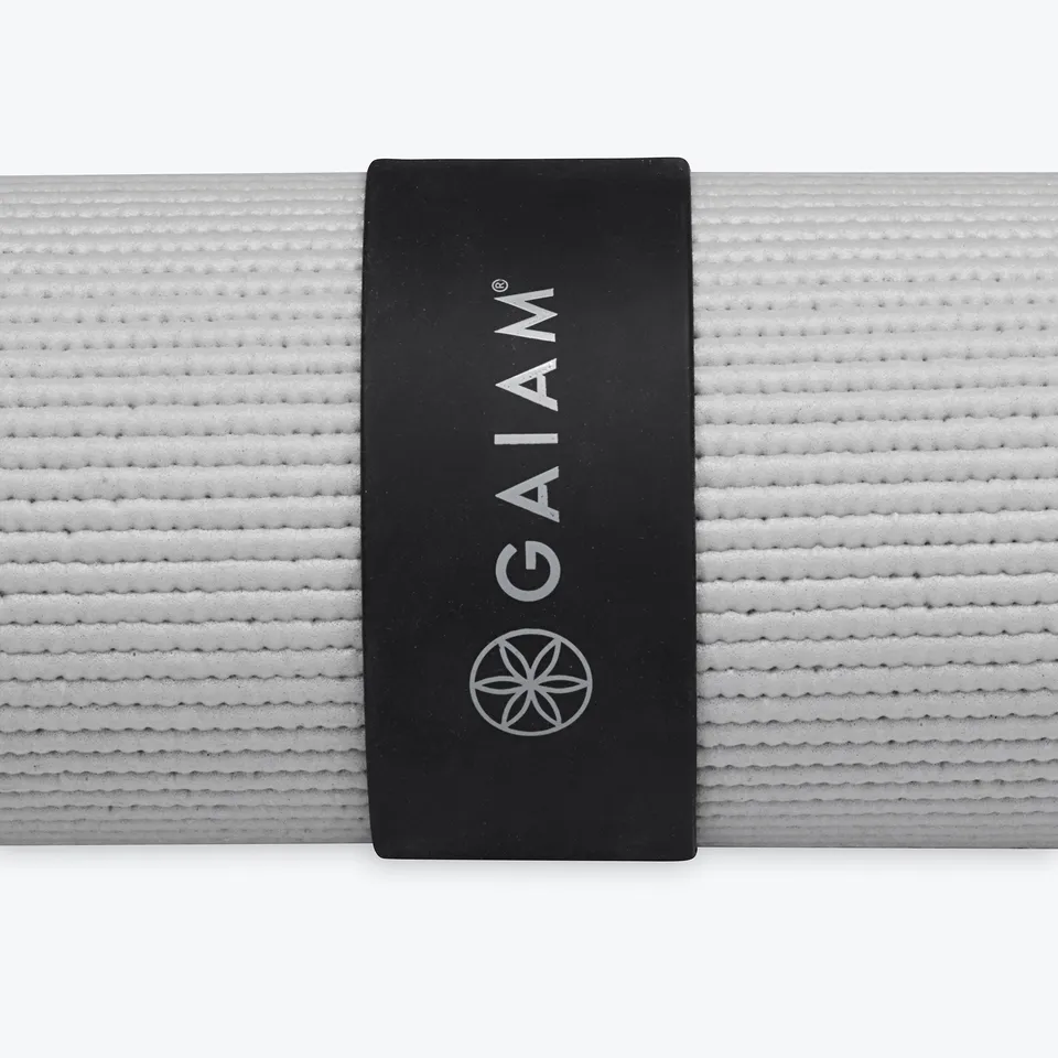 gaiam-yoga-mat-slap-band-sangle-lastique-tapis image 1