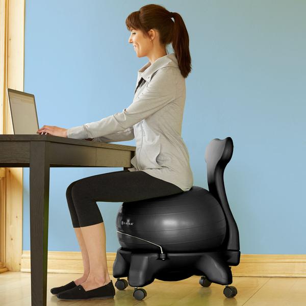 gaiam-classic-balance-ball-chair-chaise-ballon-ergonomique image 4