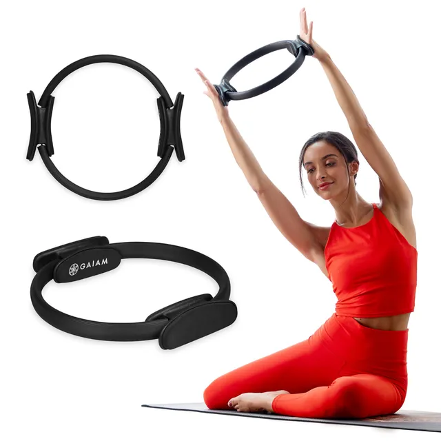 gaiam-fitness-circle-anneau-de-pilates-avec-poign-es-mousse image 1