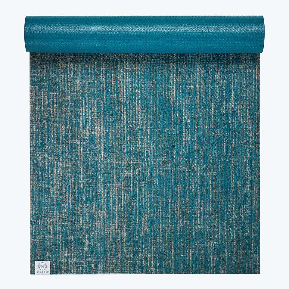 gaiam-performance-jute-yoga-mat-5mm-tapis-jute-naturel image 1