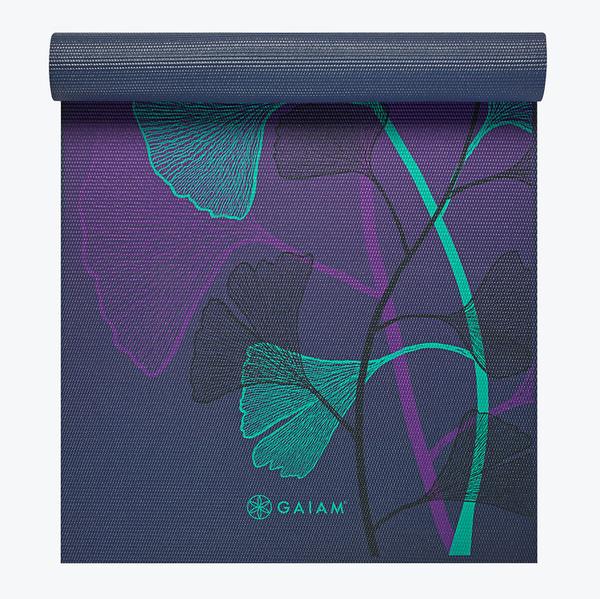 gaiam-premium-lily-shadows-yoga-mat-6mm-tapis-de-yoga-imprim image 1