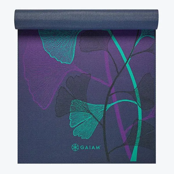 gaiam-premium-lily-shadows-yoga-mat-6mm-tapis-de-yoga-imprim image 1