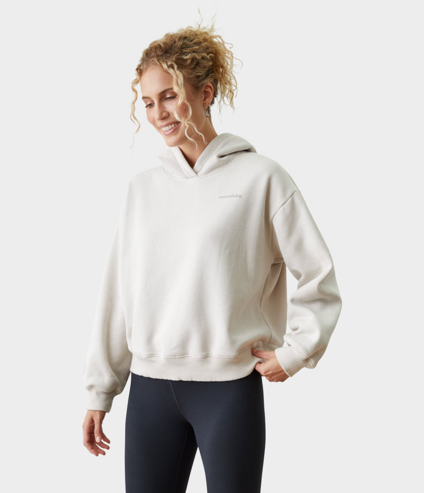 manduka-half-moon-hoodie-femme-polaire-bross-e-oversize image 8