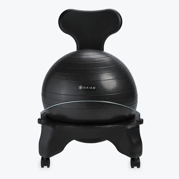 gaiam-classic-balance-ball-chair-chaise-ballon-ergonomique image 1
