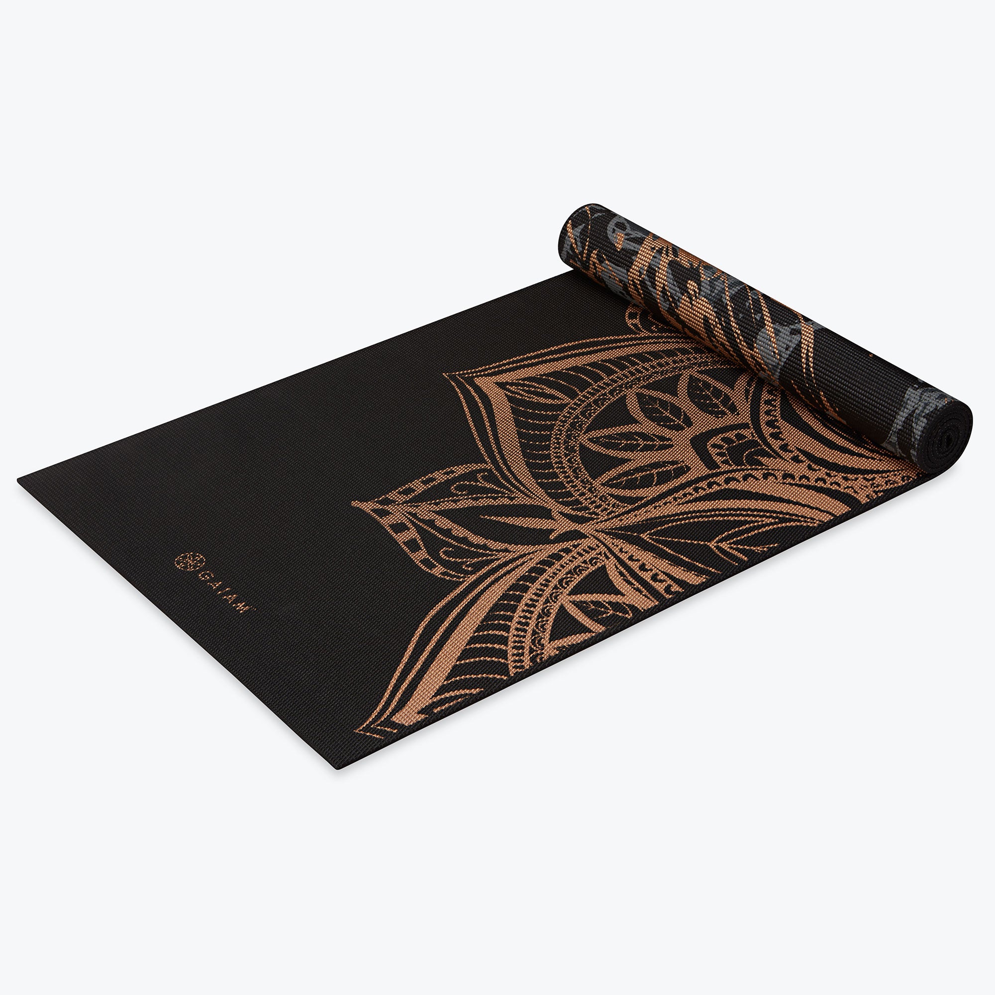 gaiam-premium-reversible-marbled-bronze-medallion-tapis-de-yoga-6-mm image 3