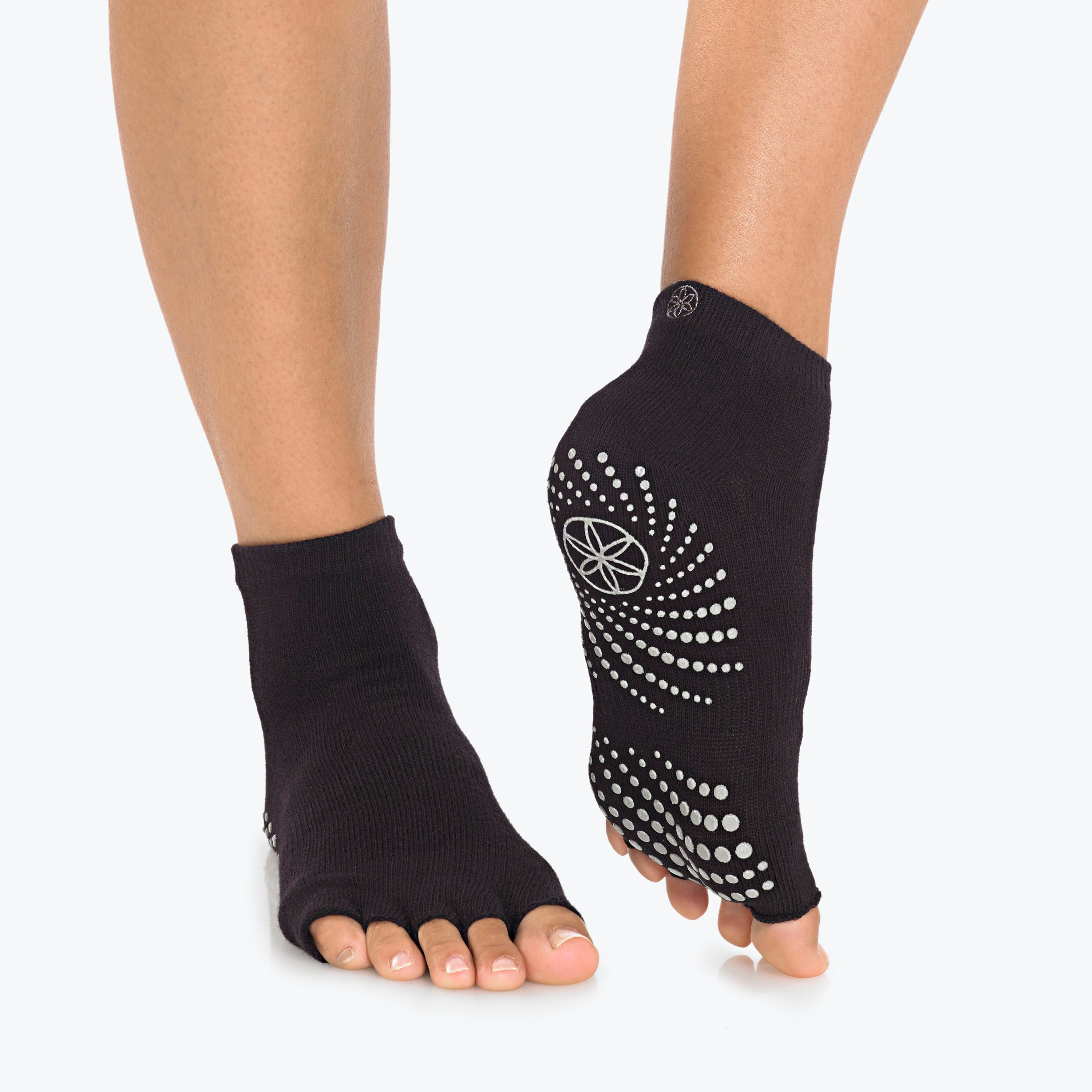 gaiam-grippy-chaussettes-de-yoga-ouvertes-lot-de-2 image 2