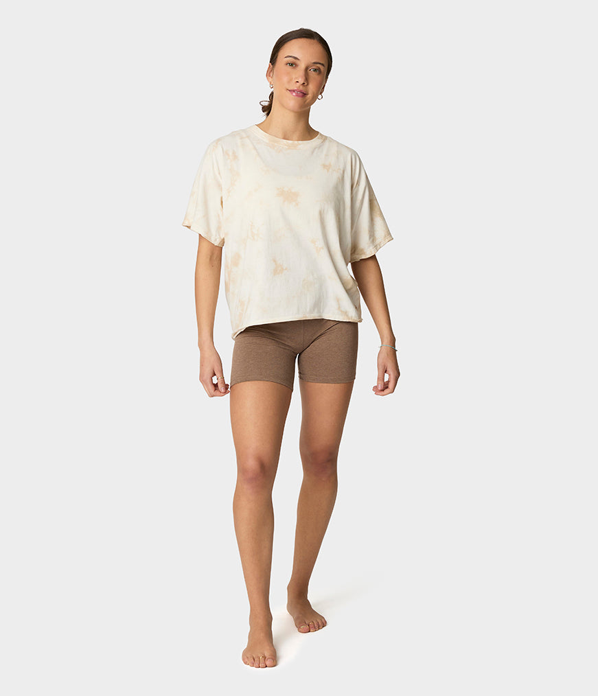 manduka-connection-t-shirt-femme-coton-bio-crop image 2
