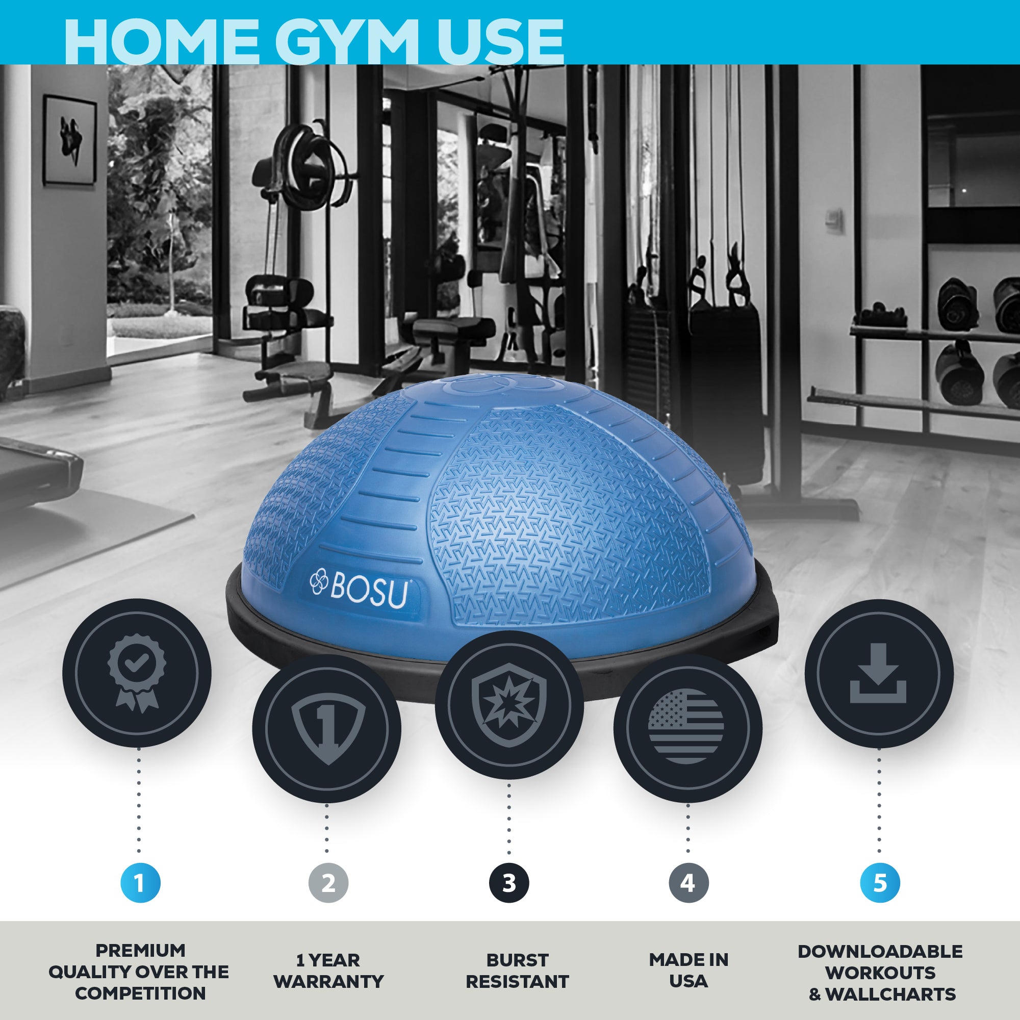 bosu-corlok-nexgen-home-balance-trainer-planche-d-quilibre-verrouillable image 2