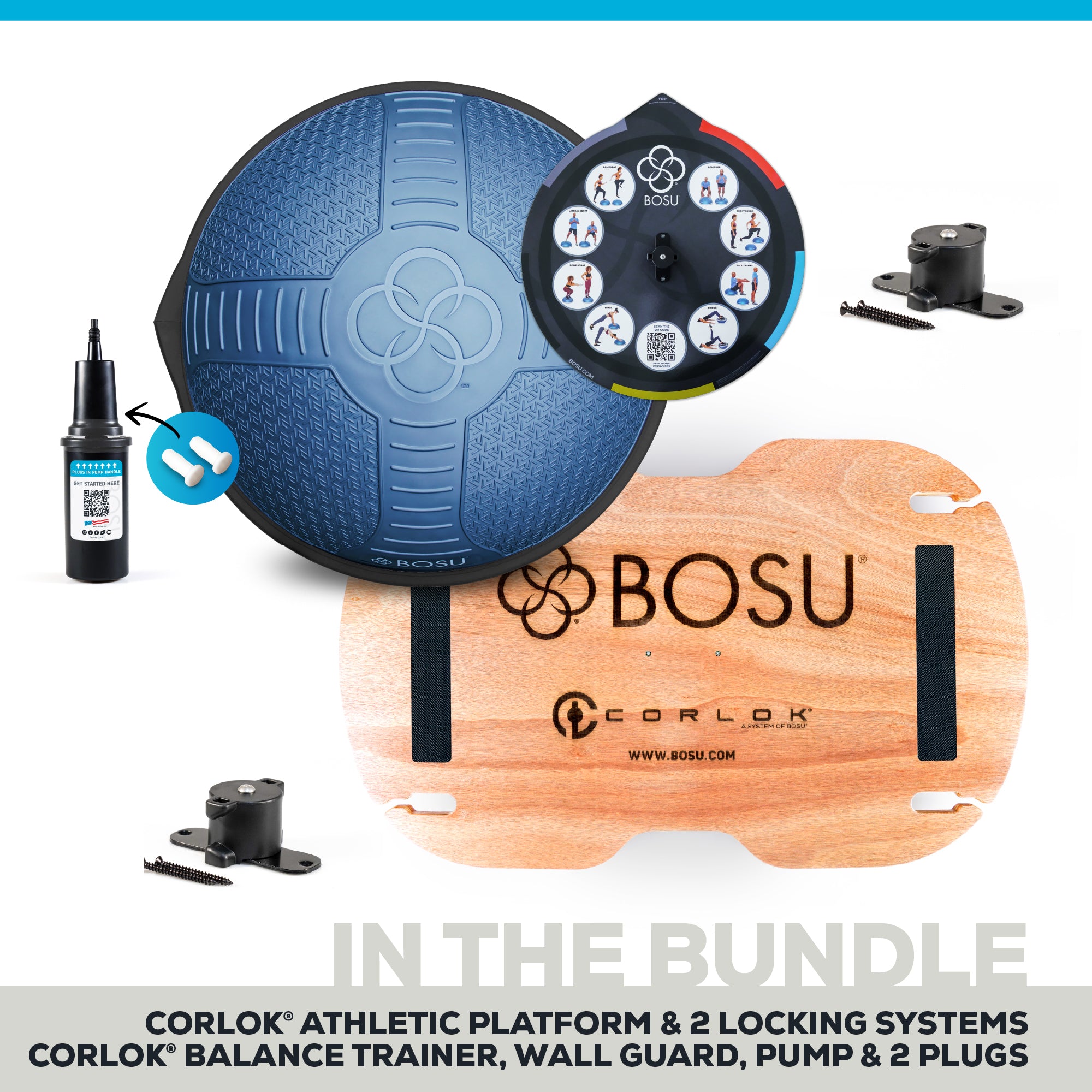 bosu-corlok-nexgen-home-balance-trainer-plateforme-athletic-bundle image 5