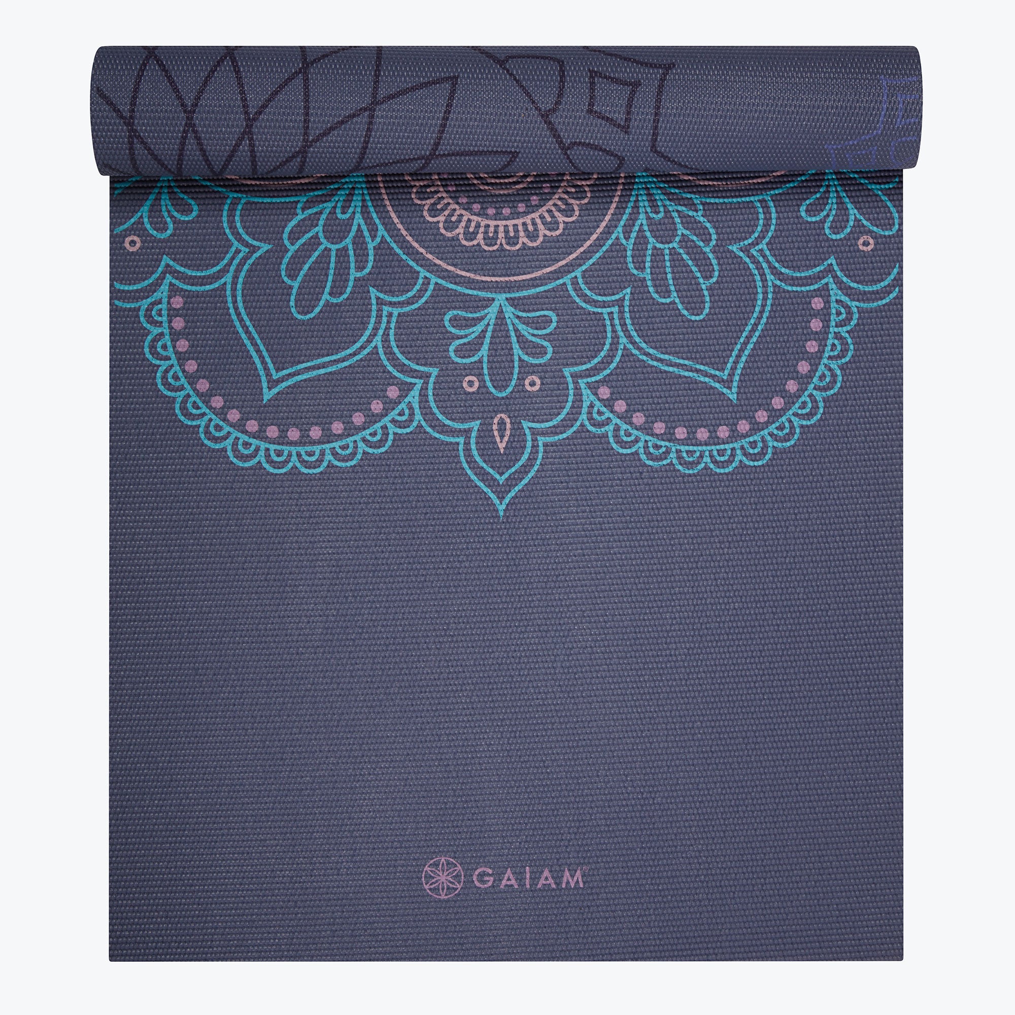 gaiam-premium-reversible-purple-illusion-tapis-de-yoga-6mm image 1