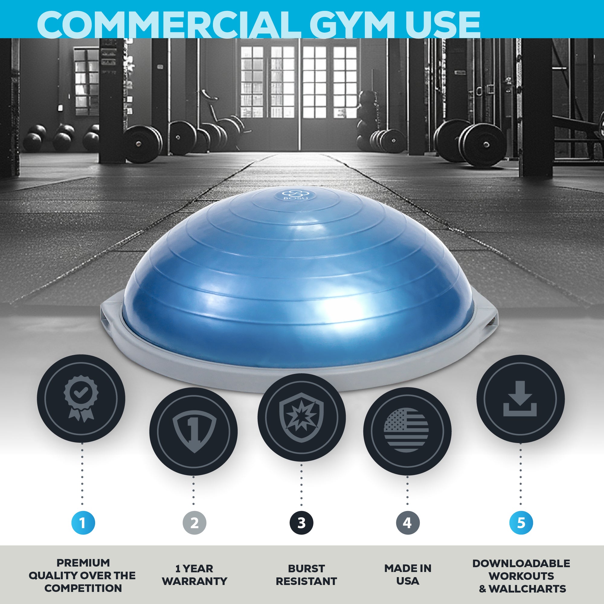 bosu-pro-balance-trainer-bandes-de-r-sistance-tissu-lot-de-3 image 2