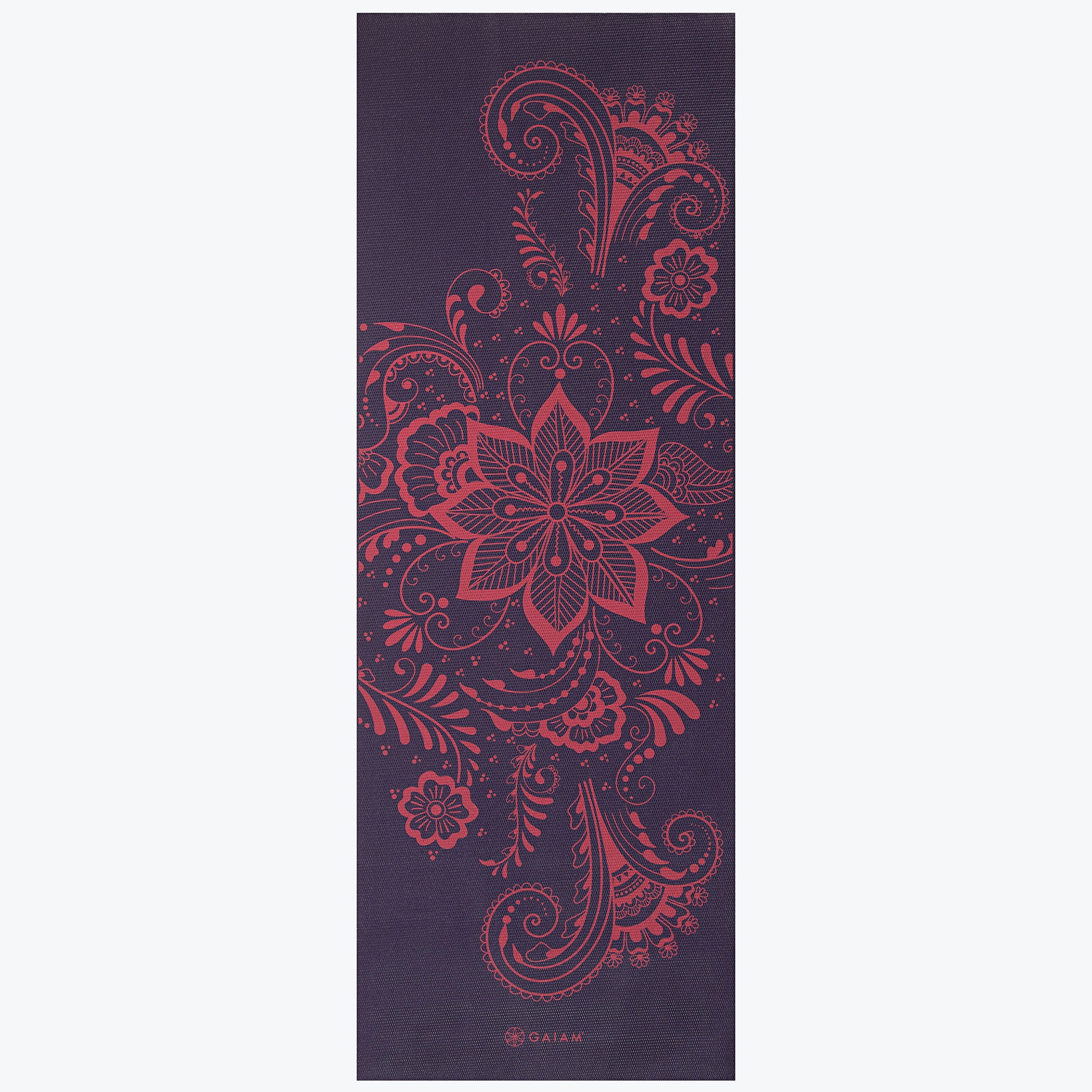 gaiam-premium-aubergine-swirl-yoga-mat-6mm-tapis-yoga-pais-172x61cm image 2