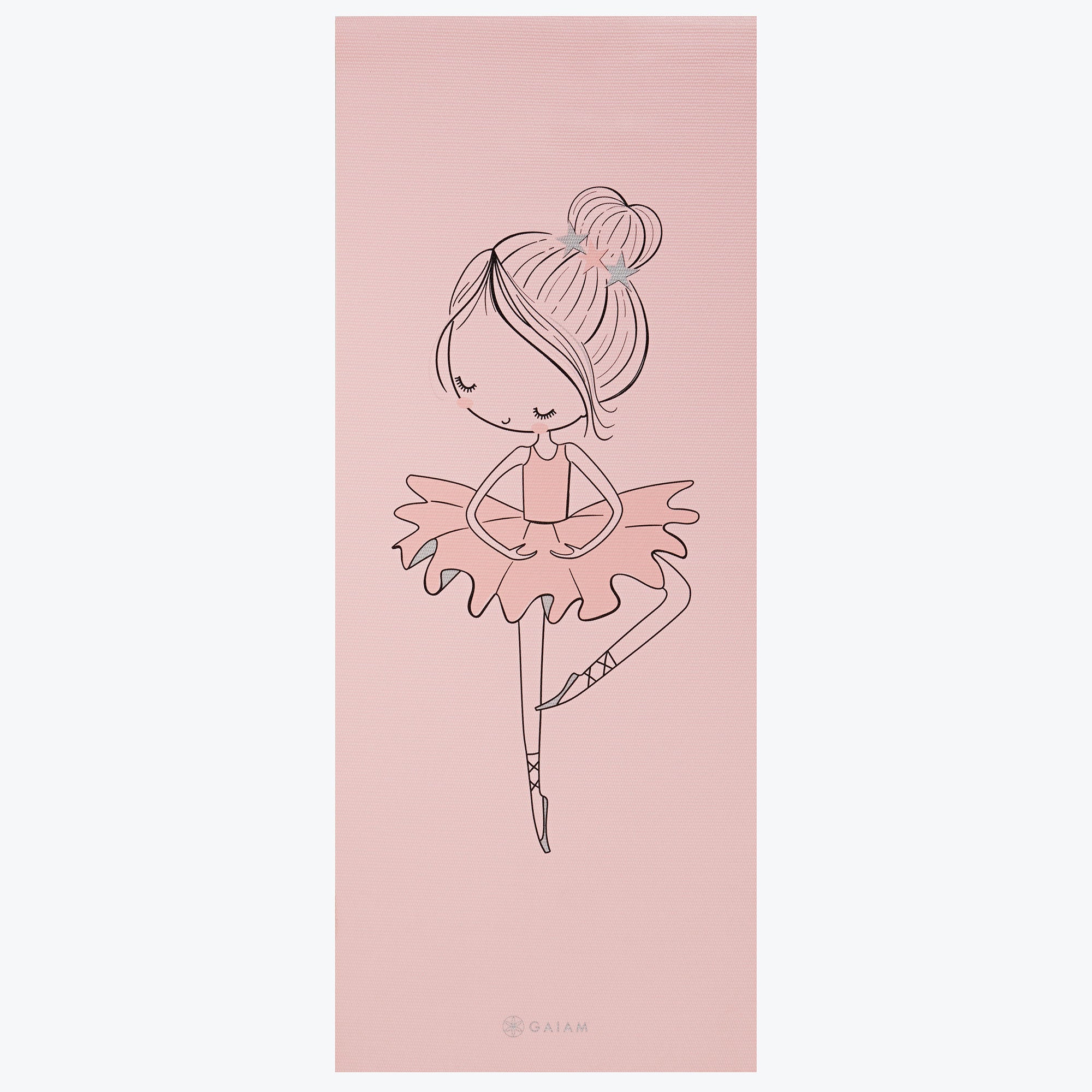 gaiam-kids-ballerina-yoga-mat-3mm-tapis-de-yoga-enfant-danseuse-152x61cm image 2