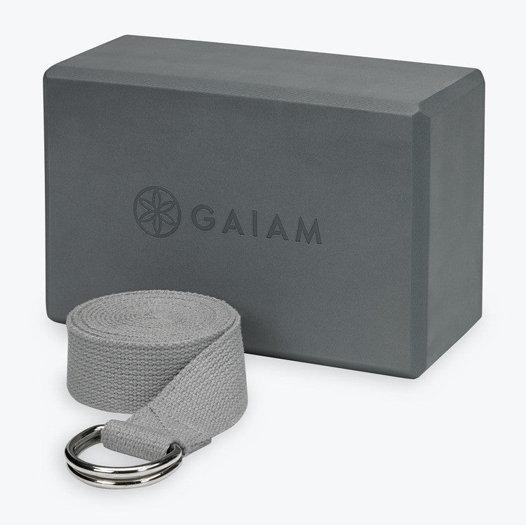 gaiam-block-strap-combo-kit-brique-yoga-sangle-6 image 6