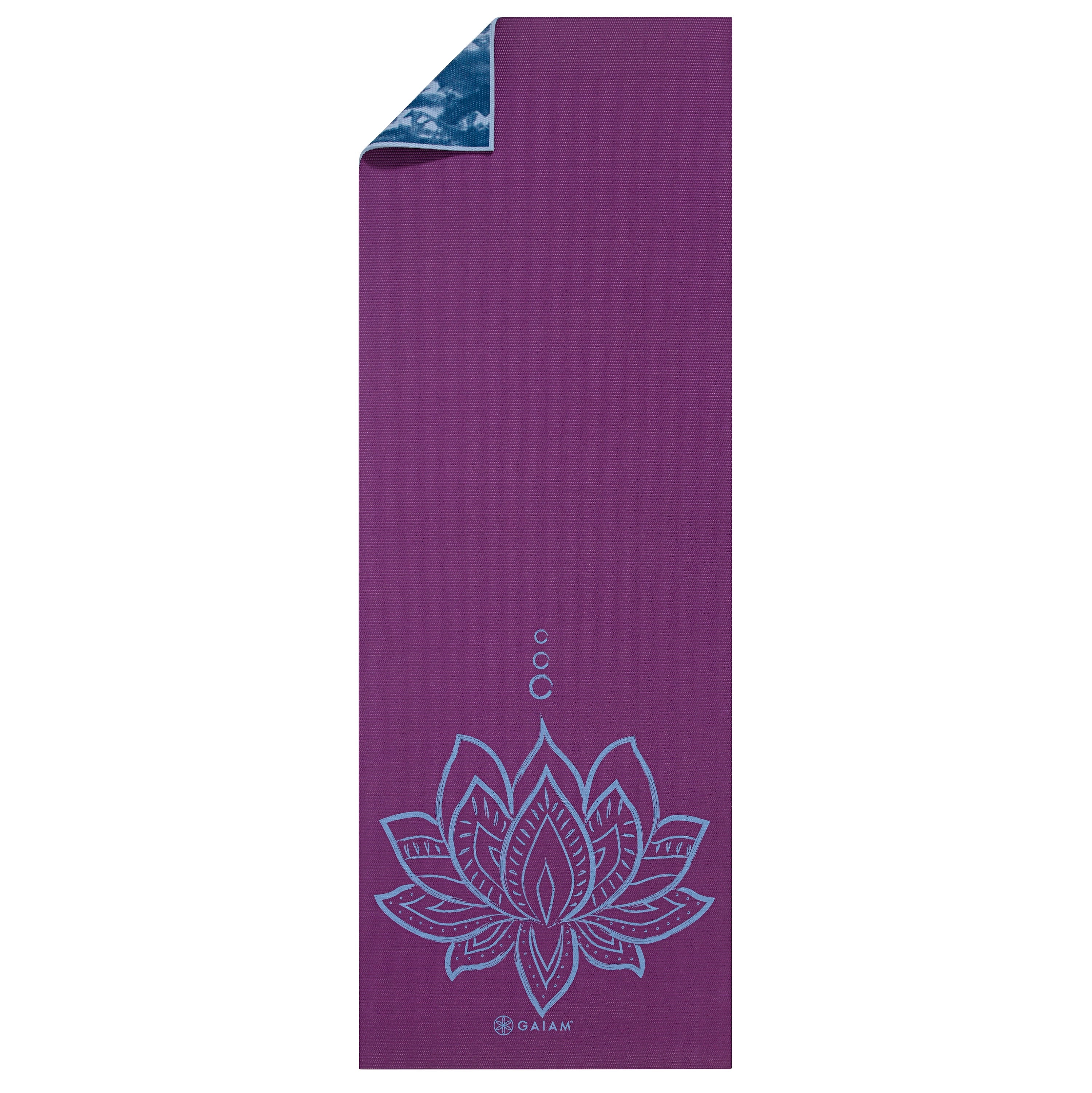 gaiam-reversible-purple-lotus-tapis-de-yoga-6mm image 6